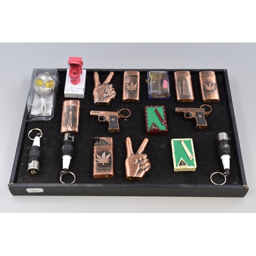 107 - Selection of Novelty Cigarette Lighters