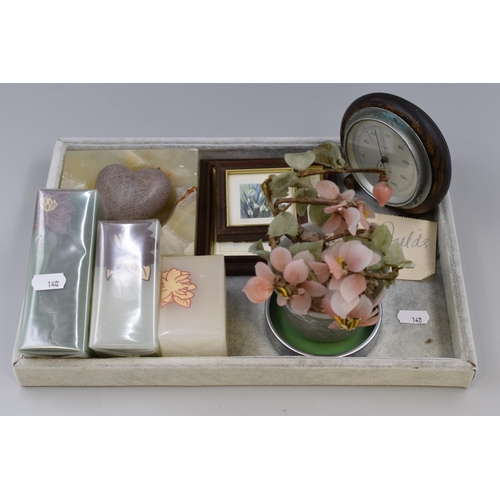 108 - A Mixed Selection To Include Rototherm, Marble Ashtray, Gracie Fields Autograph, And More