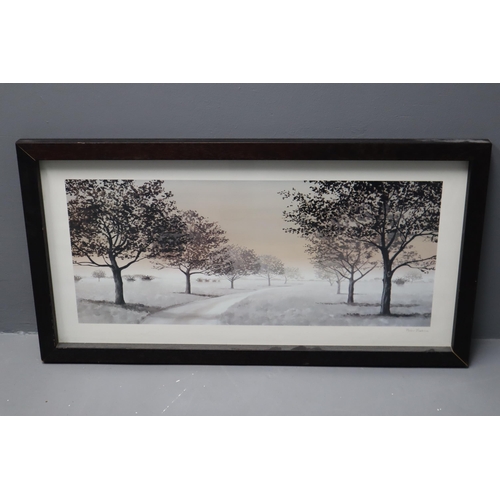 336 - Framed Limited edition print 12/28 by artist John Heywood measures 22