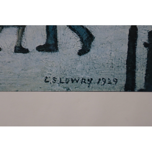 337 - L S Lowry Framed and Glazed Print entitled The Hawkers Cart (26