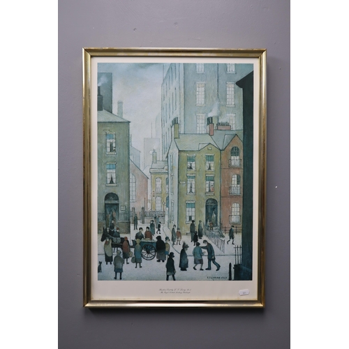 337 - L S Lowry Framed and Glazed Print entitled The Hawkers Cart (26