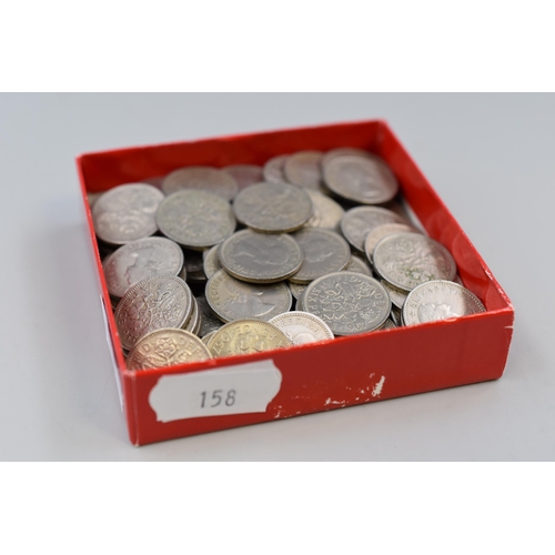 116 - Approx 100 Sixpence Coins