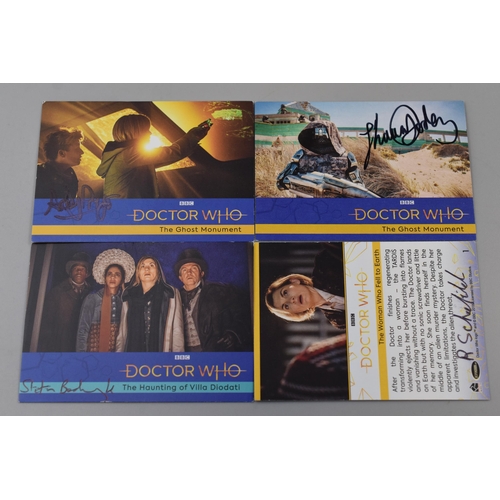 142 - A Selection of Signed Doctor Who Collectors Cards. Includes Bradley Walsh, Julie Graham, Laura Frase... 