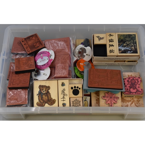 369 - Selection of approximately 50 crafting stamps largest 5