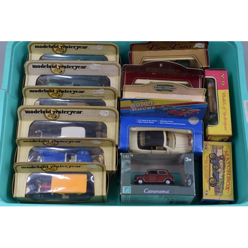 152 - Selection of thirteen boxed vehicles mainly vintage, average size approx 5