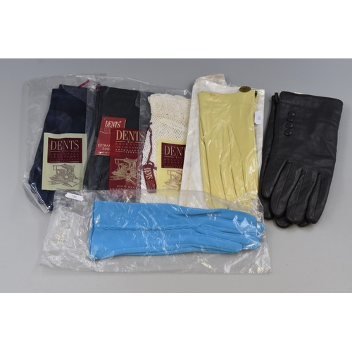 376 - Selection of 6 Pairs of Vintage Gloves including Dent's