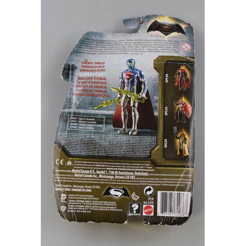 158 - Collectible, Sealed Mattel Energy Shield Superman Action Figure. Batman v Superman, Figure approx 6&... 