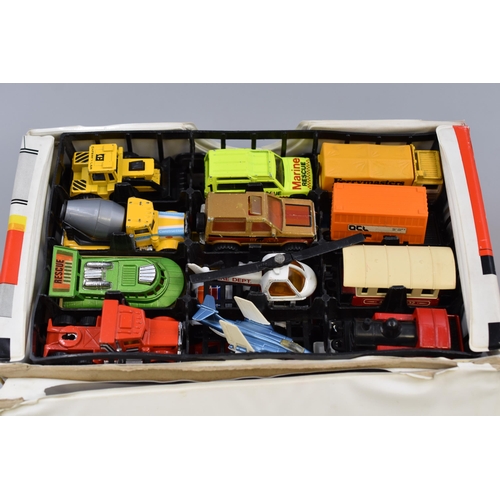 162 - Selection of 36 matchbox miniature vehicles in storage case