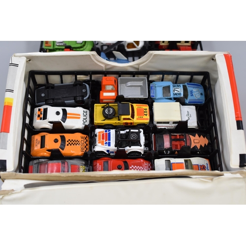 162 - Selection of 36 matchbox miniature vehicles in storage case