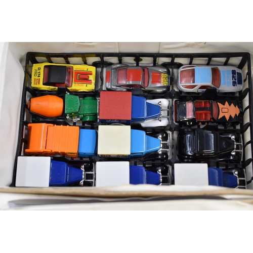 162 - Selection of 36 matchbox miniature vehicles in storage case