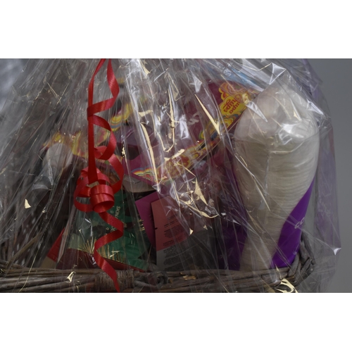 418 - Valentines Gift Basket Containing Candles, Facial Creams and More