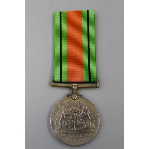 203 - George VI 1939 to 1945 WWII Defence Medal