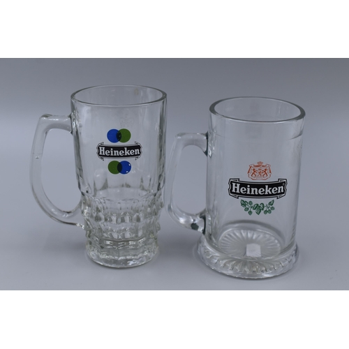 206 - Five Branded Heineken Half Pint Glasses