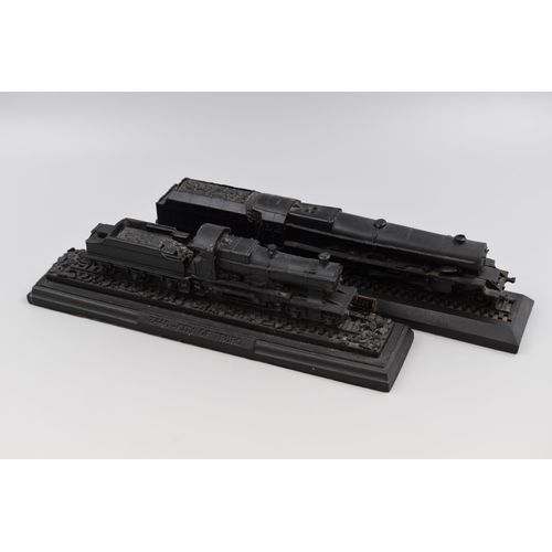 217 - Two Coal Models of Trains including L.M.S. Princess Elizabeth 6201 and 3440 City of Truro (12