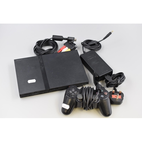 461 - Playstation 2 Console with Analog Controller (Powers On When Tested)