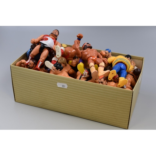 464 - A Selection of 20+ Early 90's Titan Sport Wrestling Figures