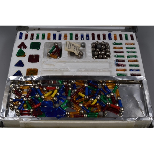 465 - Large Magnetix Building Block Kit in Aluminium Storage Case