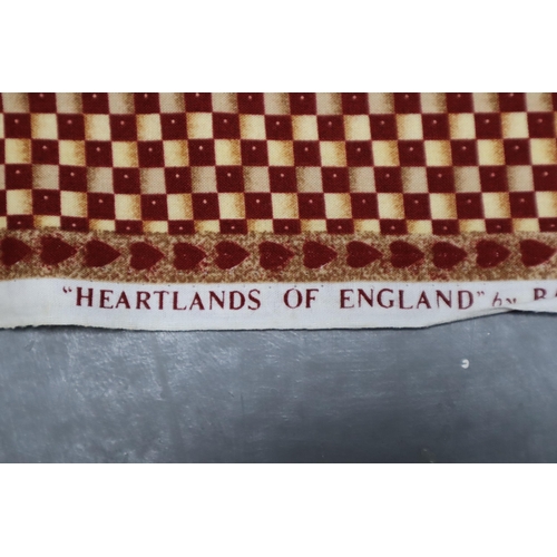 477 - Approx 7mtrs of Multi Coloured Heartlands Of England Patterned Quality Fabric