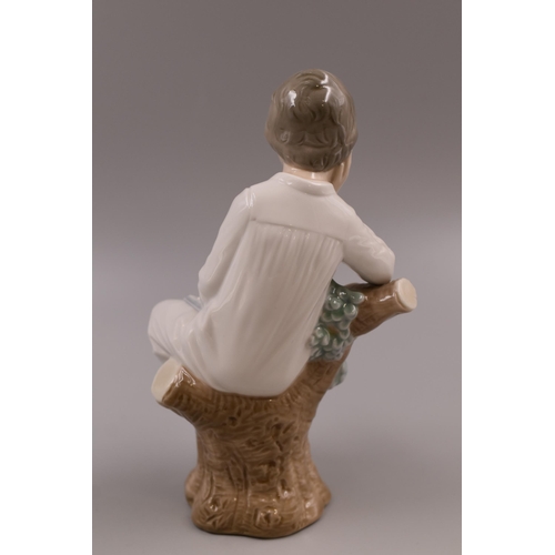 249 - A Lladro Daisa Thinker Porcelain Figure, Approx 8.5