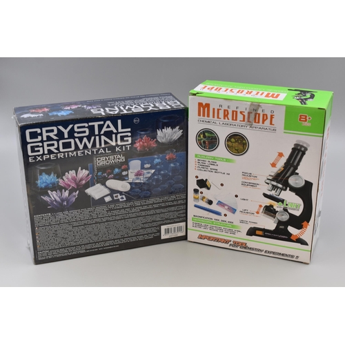 502 - Mixed Lot to include a New Sealed Crystal Growing Kit and a Microscope Kit both in Original Boxes