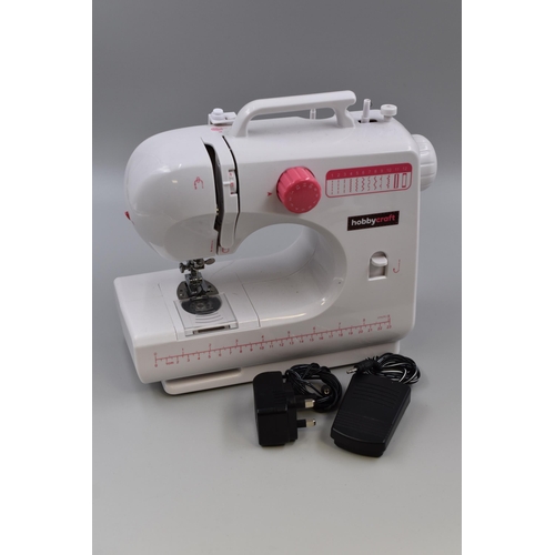 503 - Boxed Hobbycraft Midi Sewing Machine Powers on when tested and Needle goes up and down