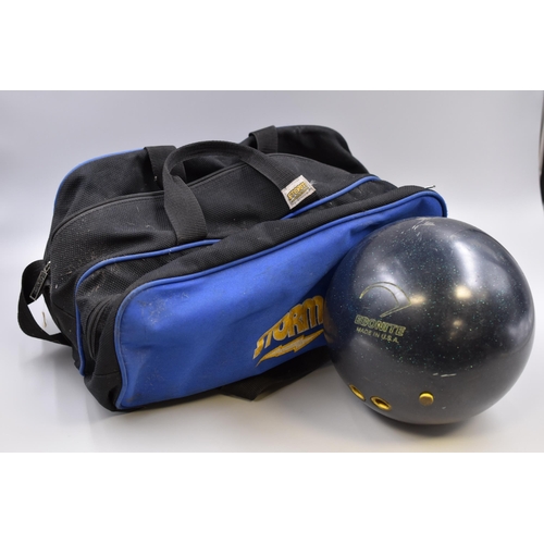 742 - Tornado Ebonite Bowling Ball with Bag