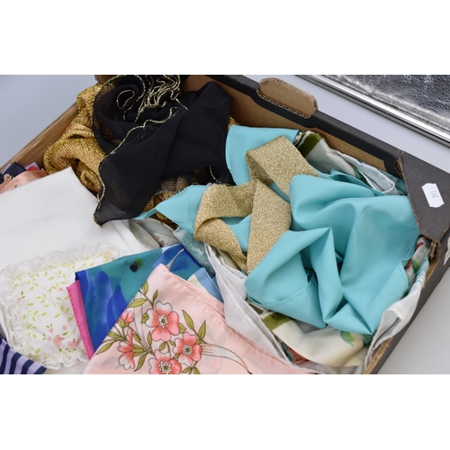 745 - Large Selection of mainly Silk Scarves and Head Scarves