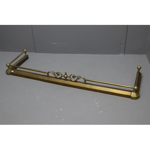 543 - Vintage Brass Decorative Fire Fender (58