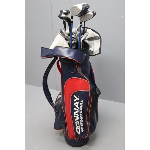 583 - Set Of Golf Clubs With Donnay Bag, to Include 18 Clubs ( 5 Fairway Woods 3 Graphite and 12 Clubs ) S... 