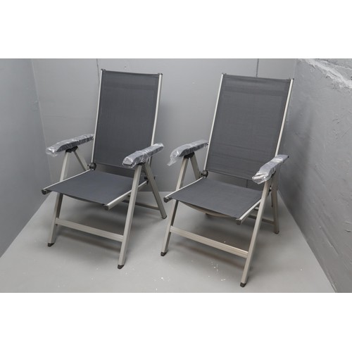 591 - Two New Adjustable Garden Chairs