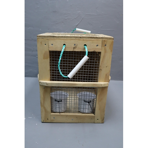 597 - Hand made International South Africa Origin Pet Freight Carrier complete with Handles and Water Bowl... 