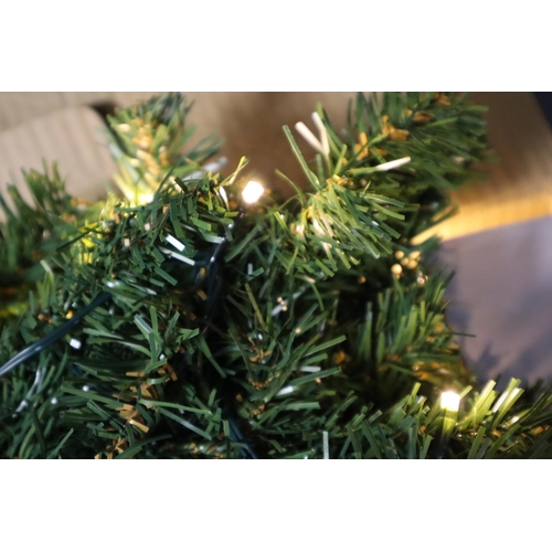 563 - Boxed 6ft Pre Lit Evergreen Christmas Tree complete with power lead Lights Up and Working fine and c... 