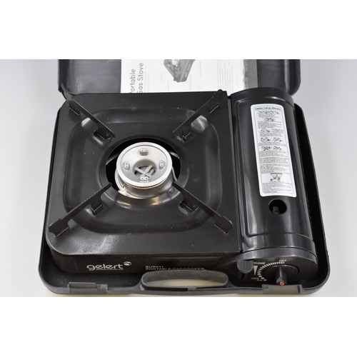 617 - Gelert Portable camping Gas Stove in Case