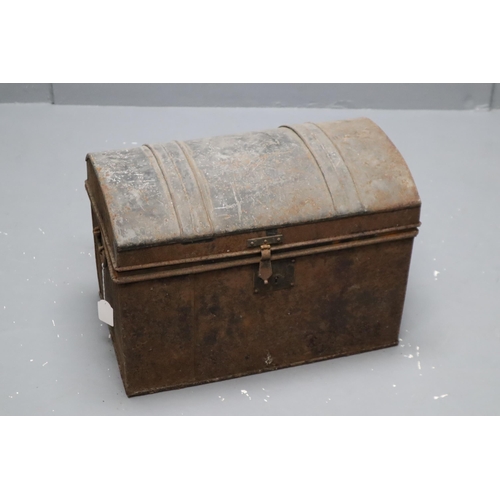 567 - Antique Metal Storage Chest (21