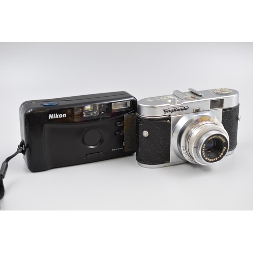 633 - Selection of 5 Vintage Cameras including Voigtlander, Nikon, and More