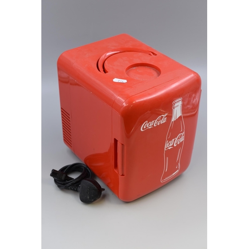 672 - Small Coca Cola Cooler Working At Testing