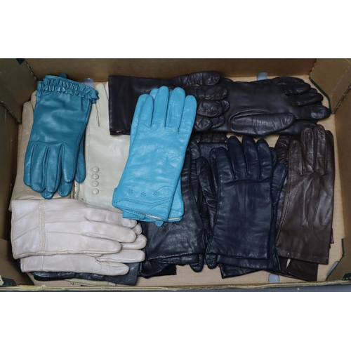 647 - Fifteen Pairs of Ladies Leather Gloves