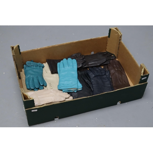 647 - Fifteen Pairs of Ladies Leather Gloves