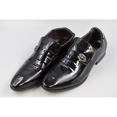 683 - Two Brand New Pairs of Mens Leather Shoes in Size 6.5 and 10.5 uk