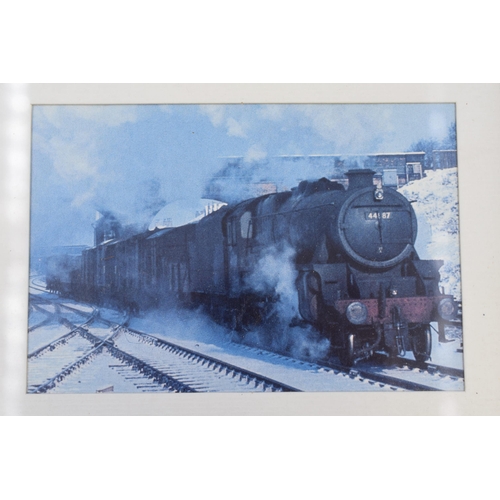 692 - Six Pictures of Steam Trains in Matching Framed and Glazed Mounts (9