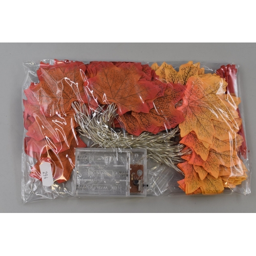 659 - Two New Illuminated LED Leaves (Battery Operated with Boxes)