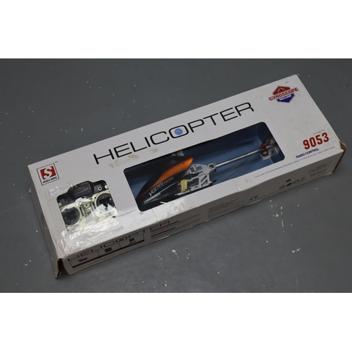 699 - Large Boxed High Speed Violation RC Helicopter with Remote Control, (battery panel is missing from t... 