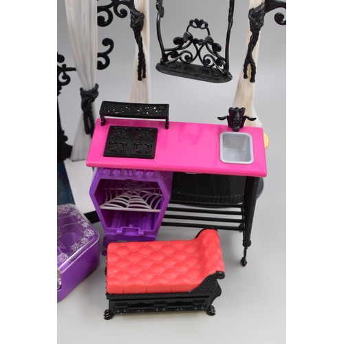 706 - Selection of Monster High Doll Accessory Toys including Coffin, Freak Circus and The Lab