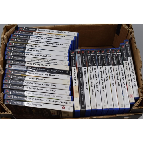 710 - Large Collection of Playstation 2 Games of Various Titles