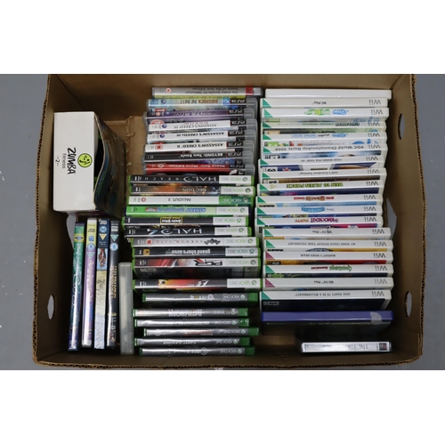 722 - Large mixed Lot of Console Games to include Wii, PS3, Xbox360, Xbox One, Nintendo DS and more