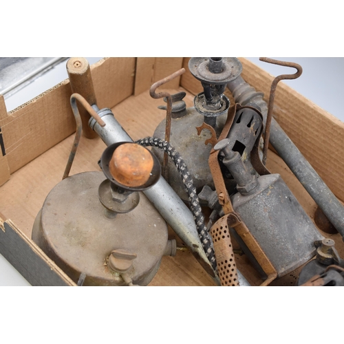 732 - Mixed Selection of Vintage Items including Bottle Jack. Blow Torches, Cooking Stoves and More