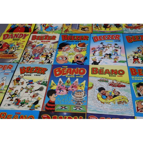 733 - A Large Selection of Vintage Annuals To Include Dandy, Beano, Topper, And More