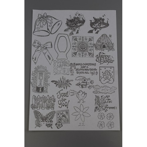 653 - Large Selection of Personal Impressions, Wooden Block Crafting Stamps