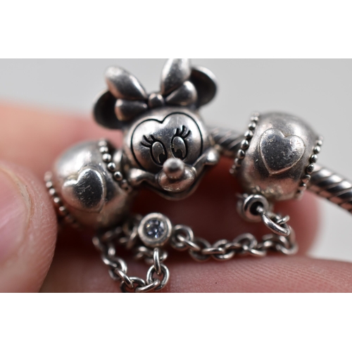 31 - Pandora Disney Silver 925 Ale Charm Bracelet