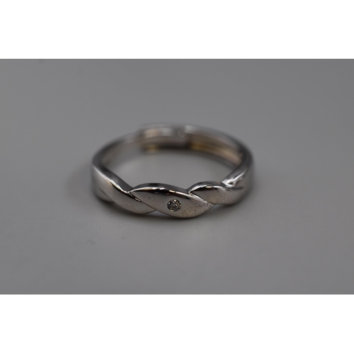 64 - Selection of Silver 925 Adjustable Couple Rings in Gift Box